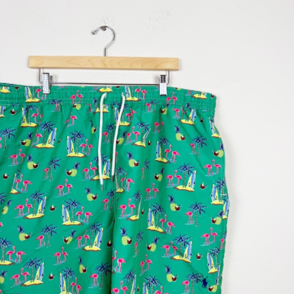 Polo Ralph Lauren Green Swim Trunks Mens Size 2XB - Picture 2 of 6